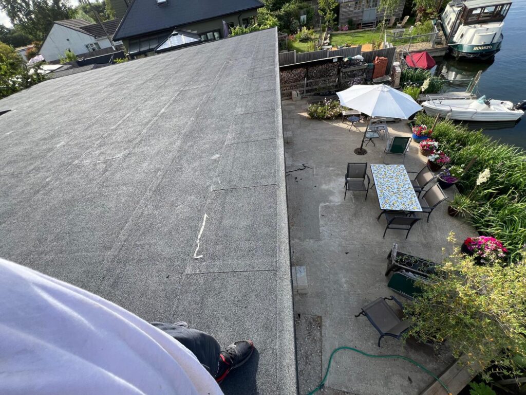 Torch on felt flat roof